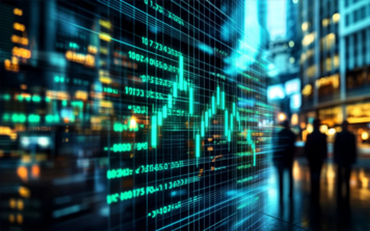 Volatile stock market graph