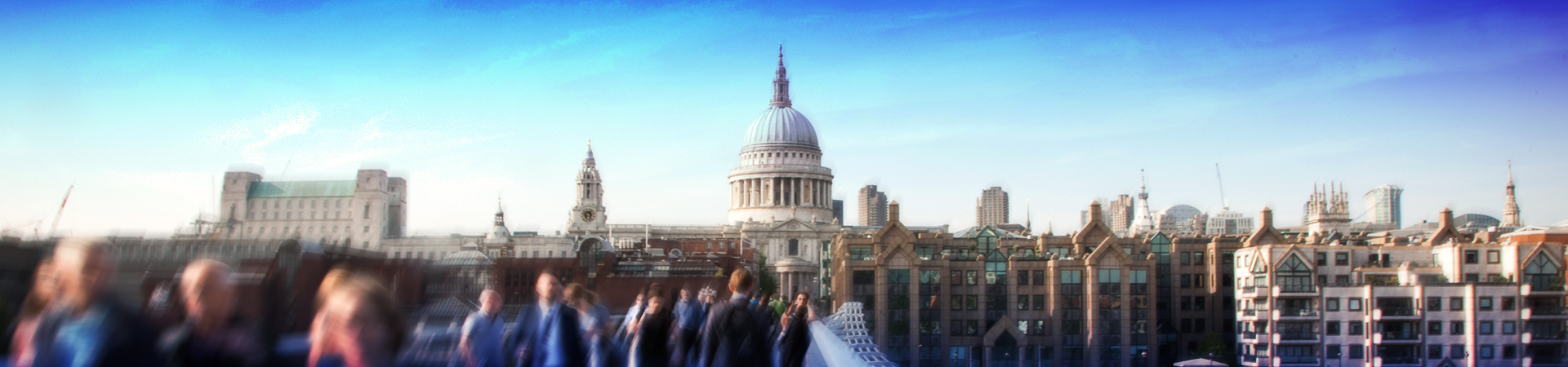 St Pauls, with blurred people